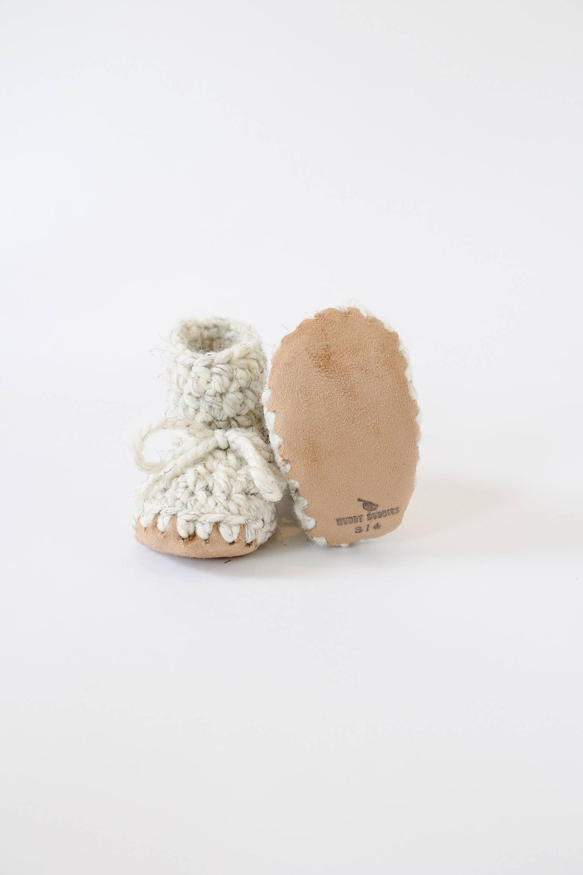 Birch wool booties: 3/4 (6-12 Months)