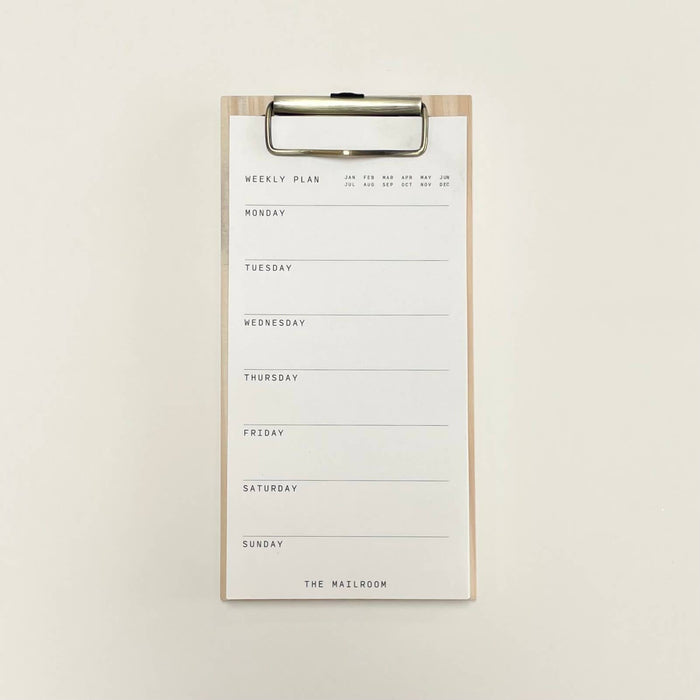 Mini Weekly Plan Clipboard