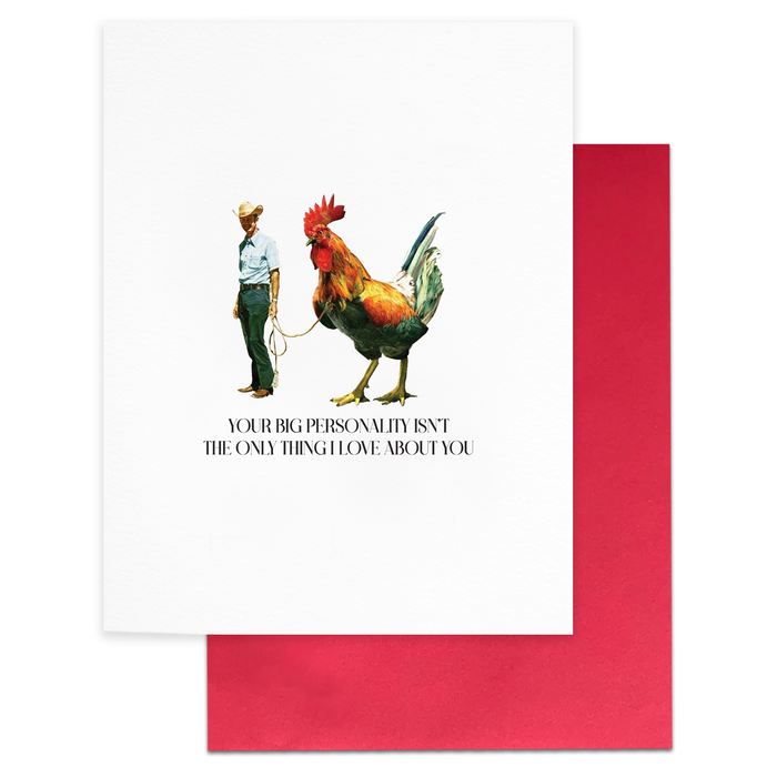 Big Personality, Funny Love Greeting Card