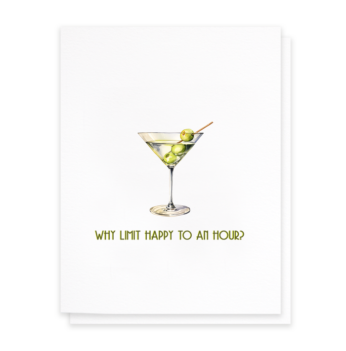 Happy Hour, Funny Greeting Card