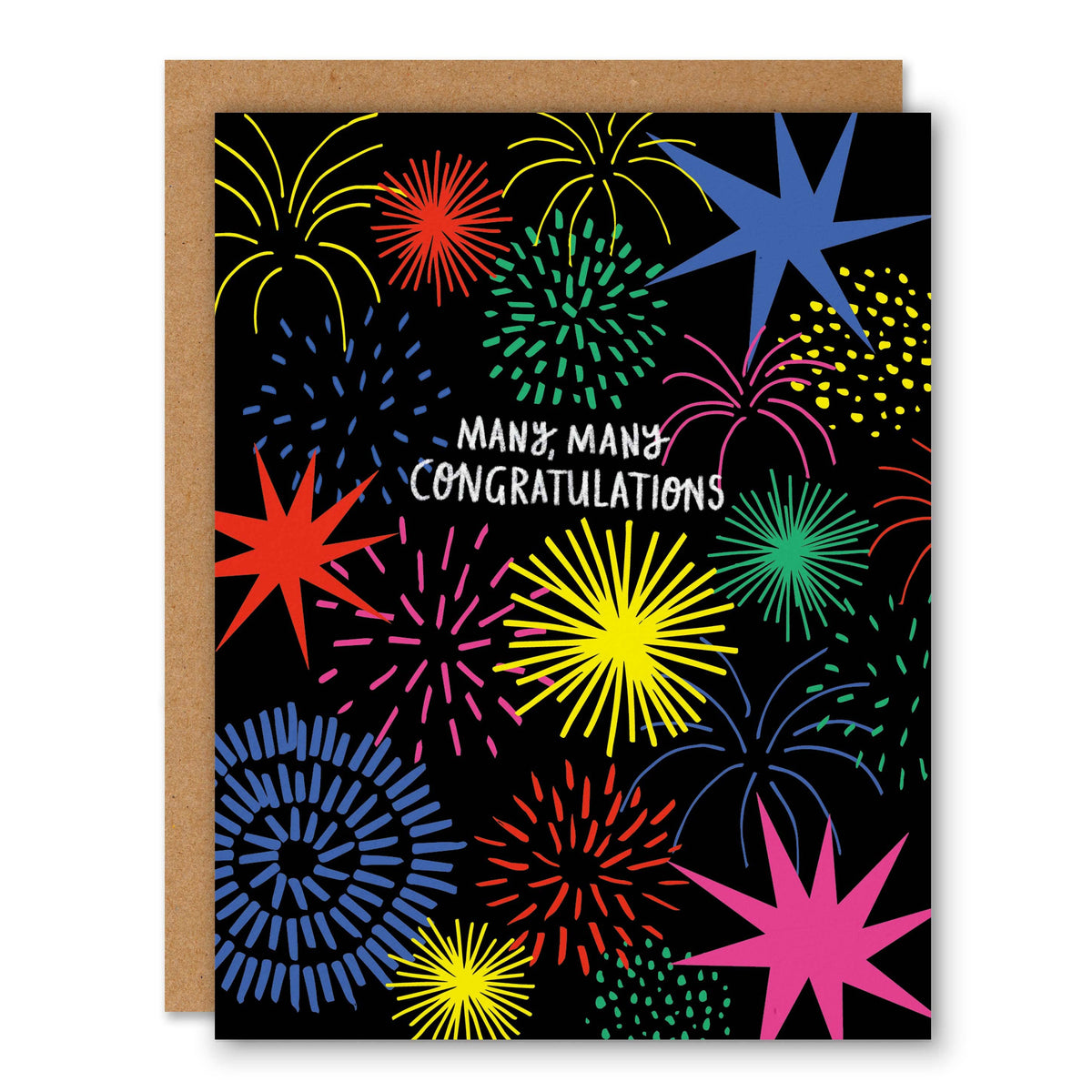 Firework Congratulations - Greeting Card