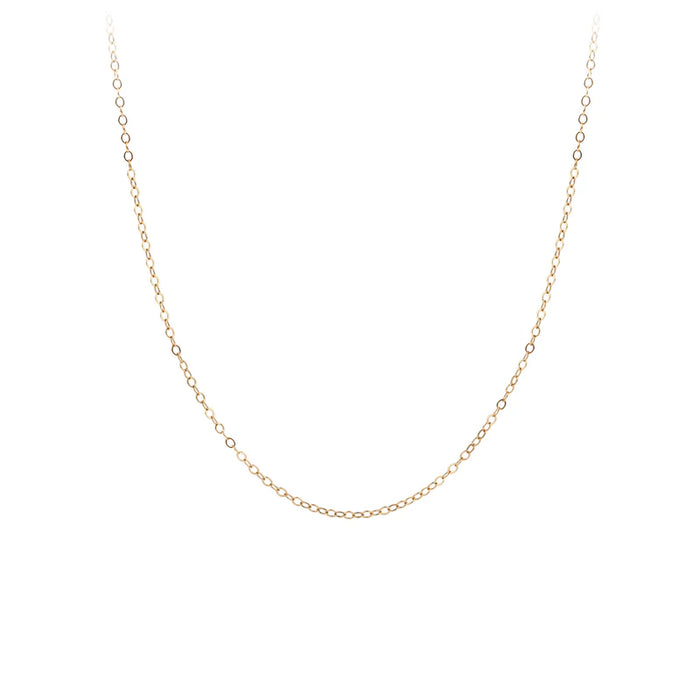 14k Gold Extra Light Flat Oval Chain