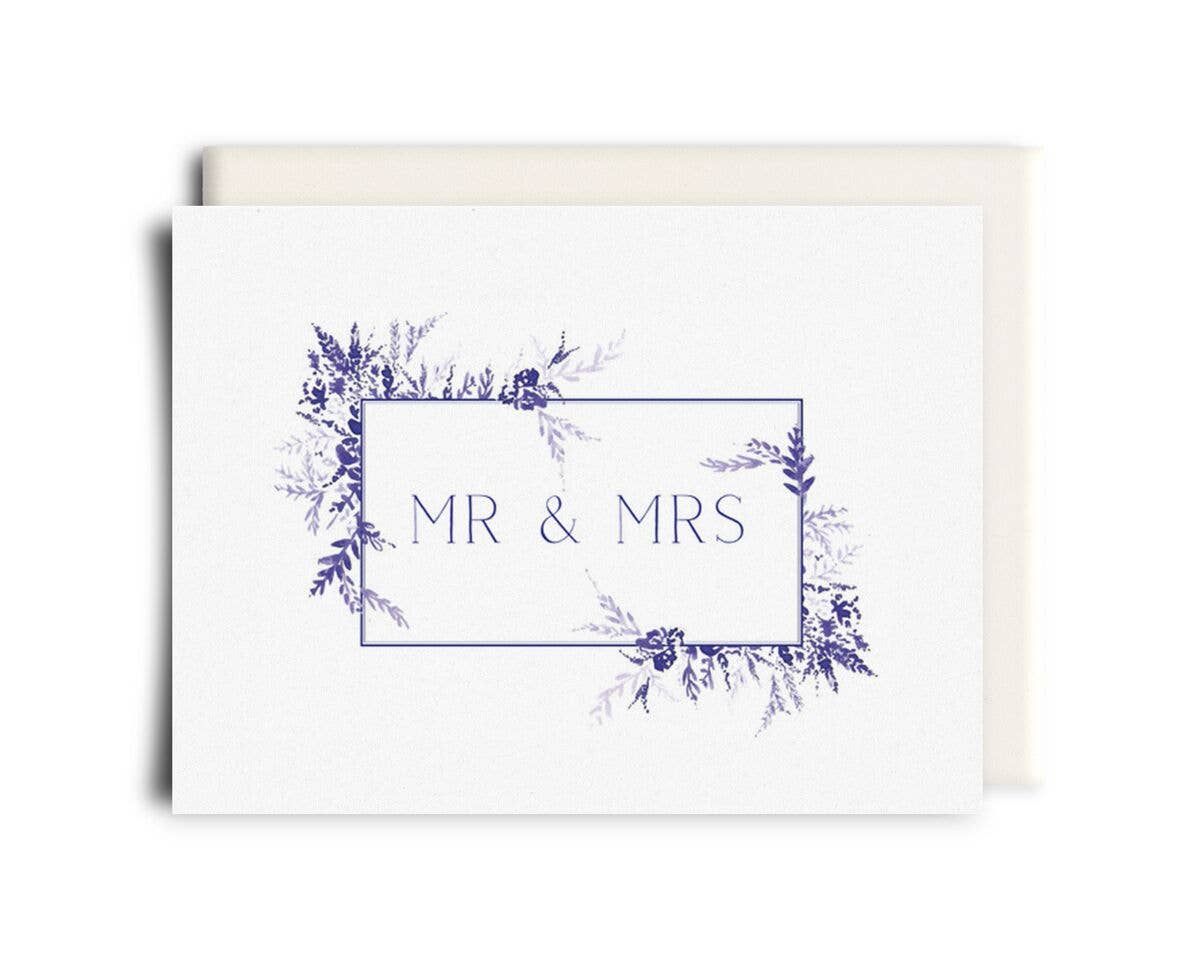 Mr & Mrs Wedding Card