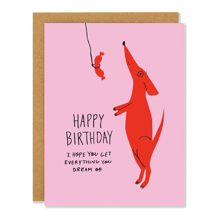 Dog Dreams - Birthday Card
