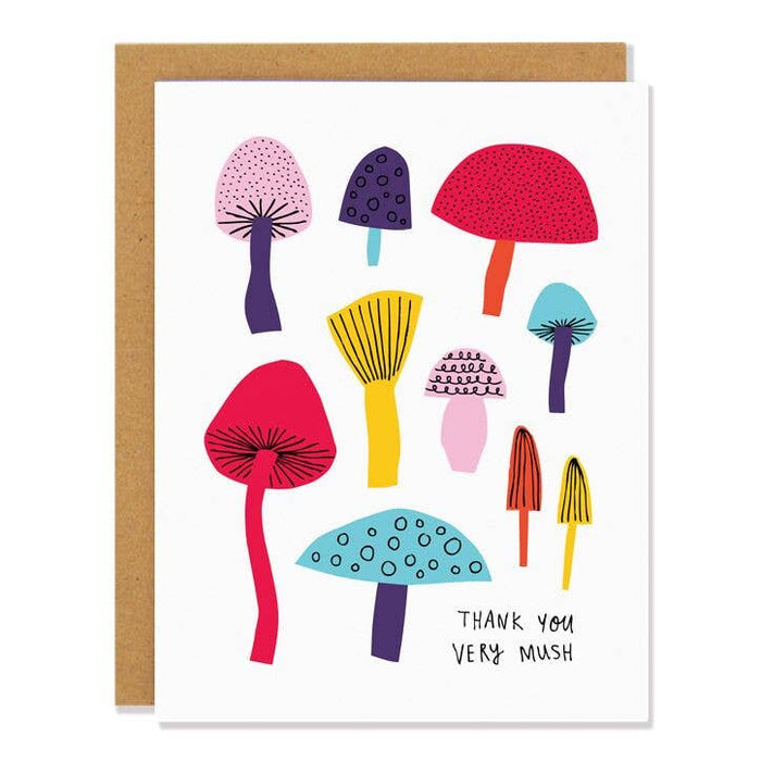 Mushrooms - Thank You Card