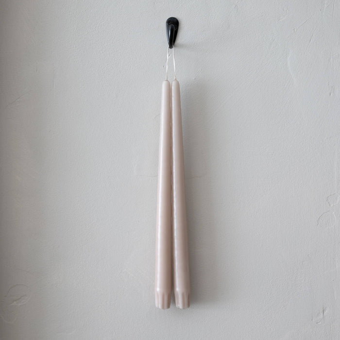 Oatmeal Taper Candles - Pair