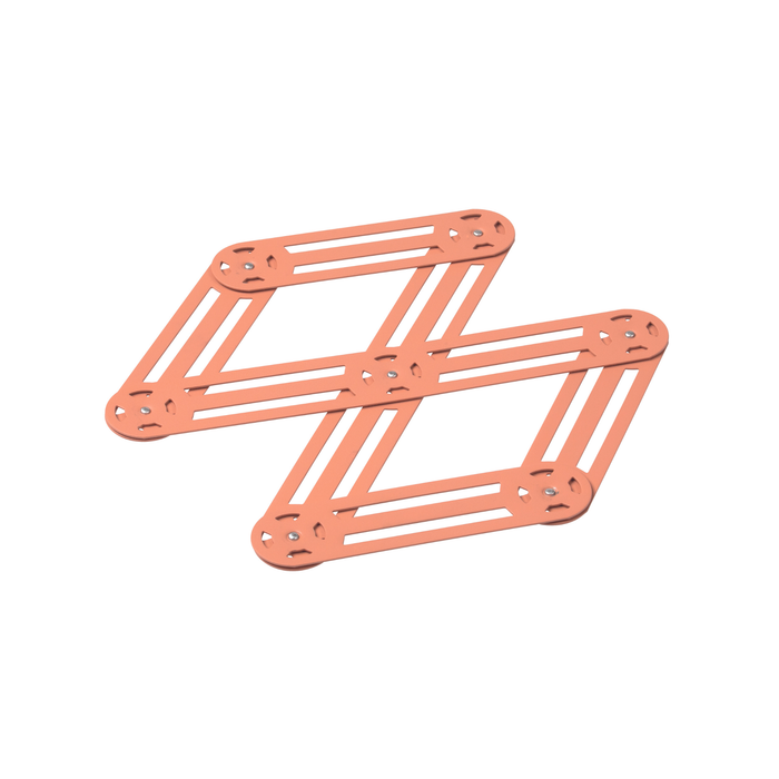 Blush Pink Expandable Color Metal Trivet