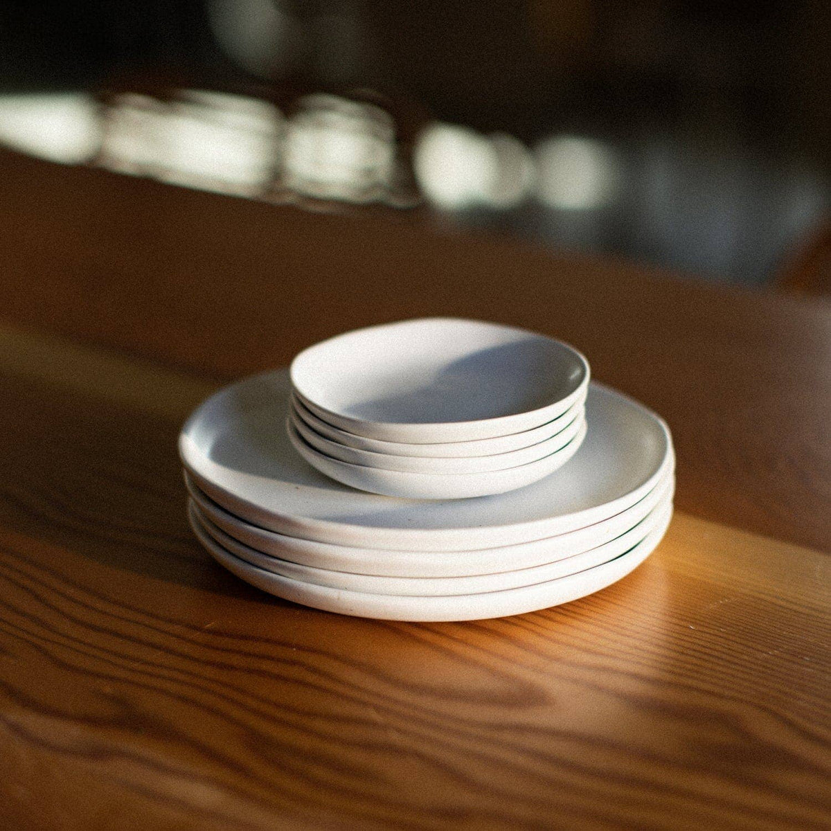 The Little Plates: Pearl White - Set of 4