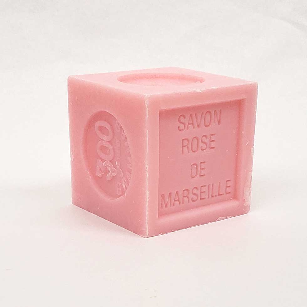 Perfumed Marseille soap block - 300g - La Licorne: 300g / Rose