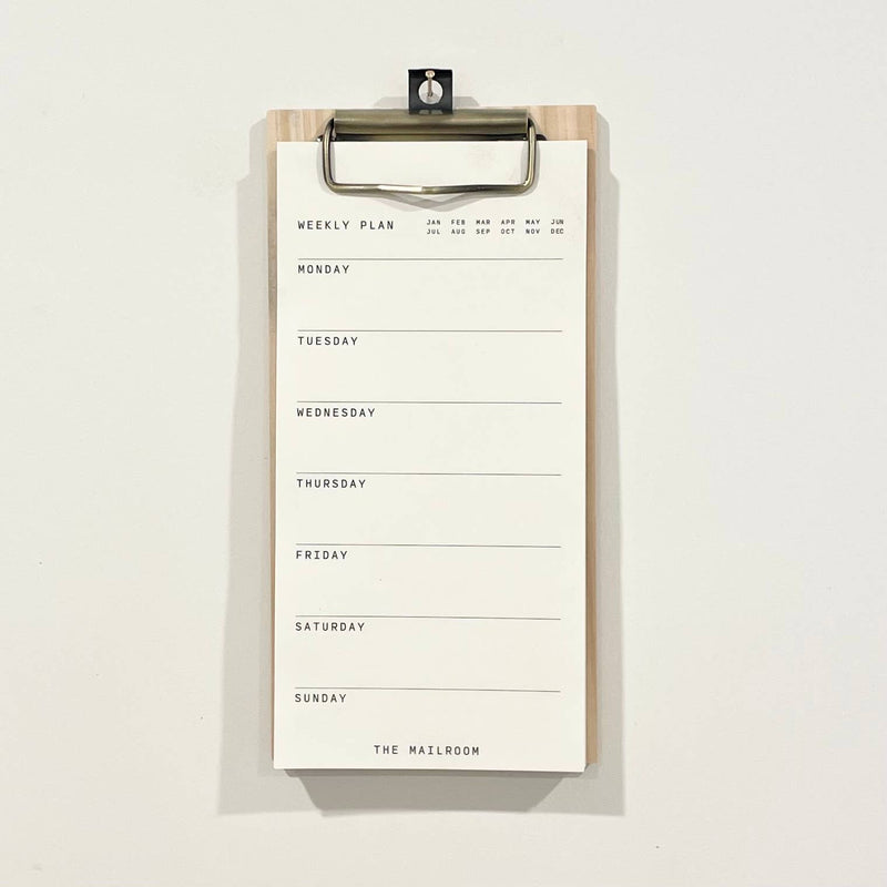 Mini Weekly Plan Clipboard