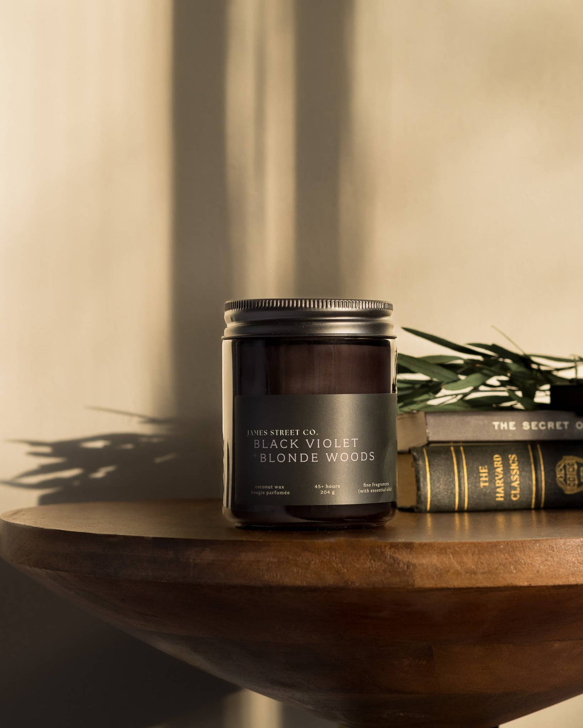 Black Violet + Blonde Woods 4oz Candle