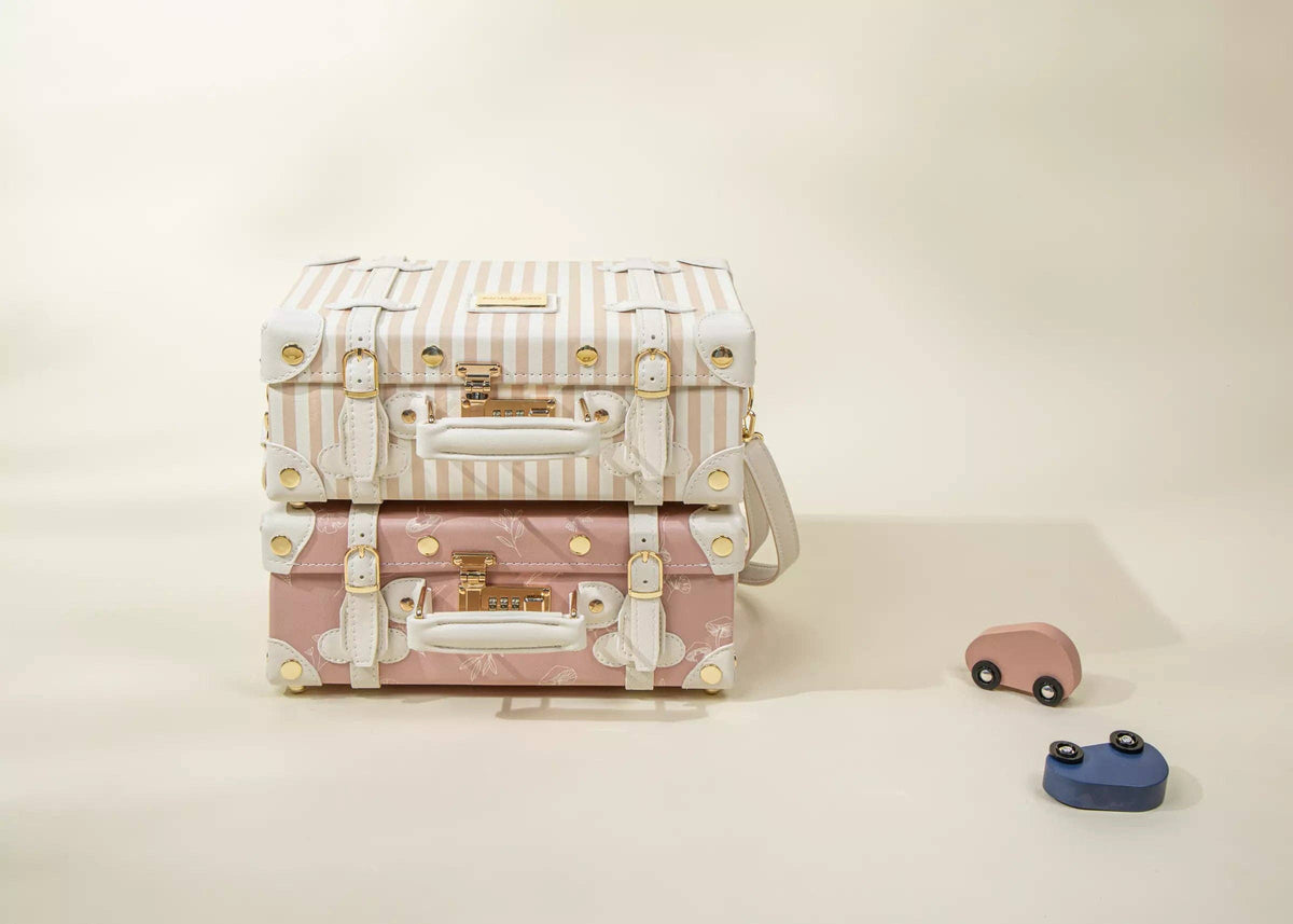 Vegan Leather Play Suitcase - Sable