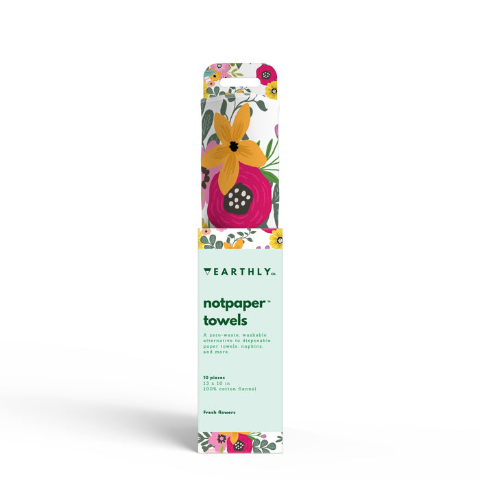 Floral Pink Reusable Paper Towel 10/Pk