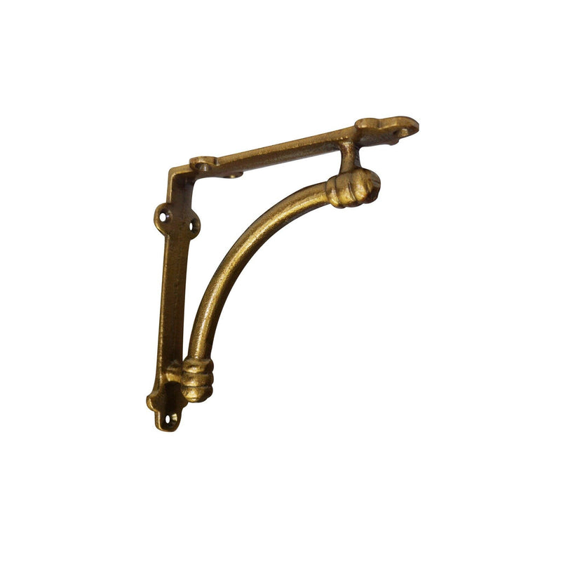 Antique Gold Half-Round Bracket, Small