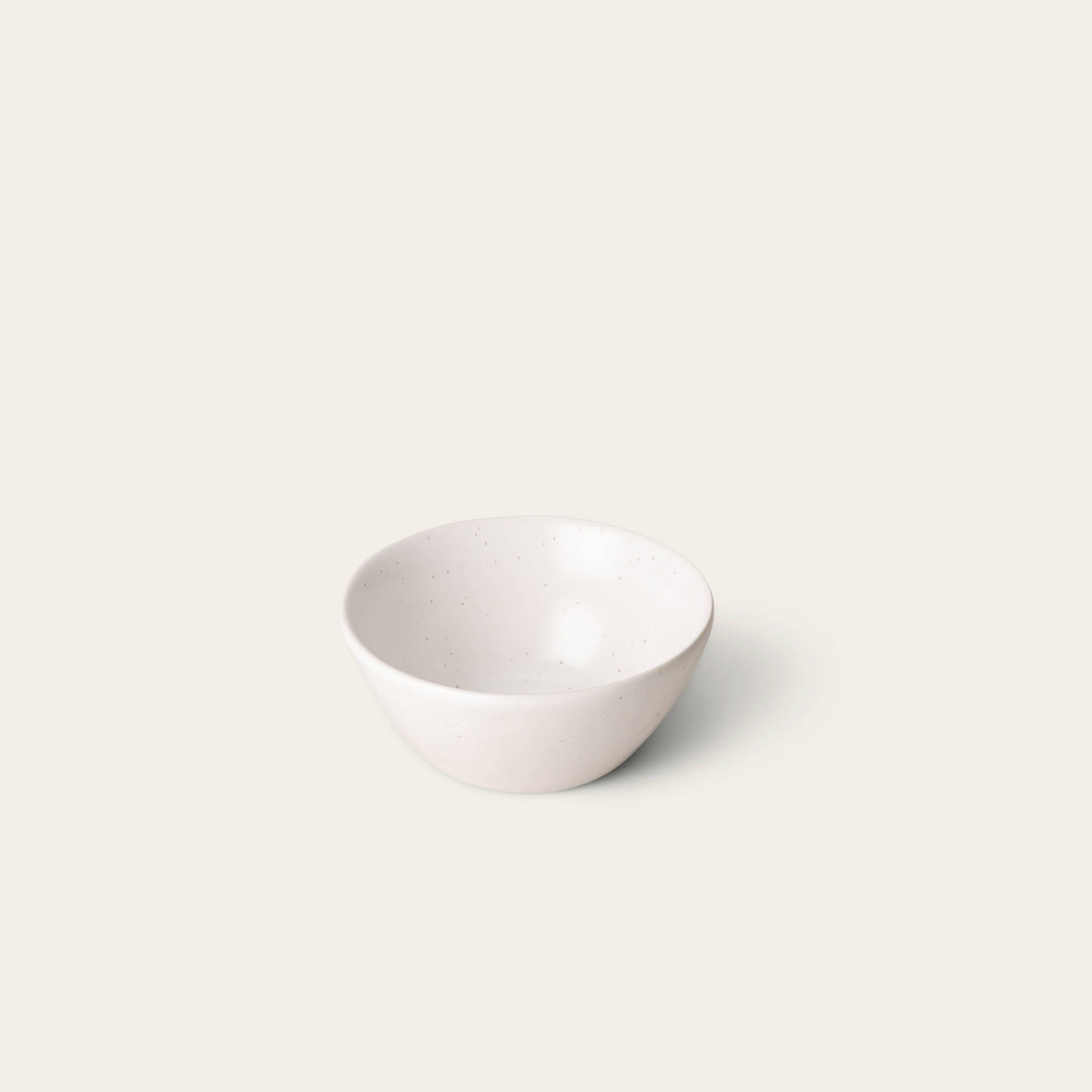 Single Dessert Bowl: Speckled White