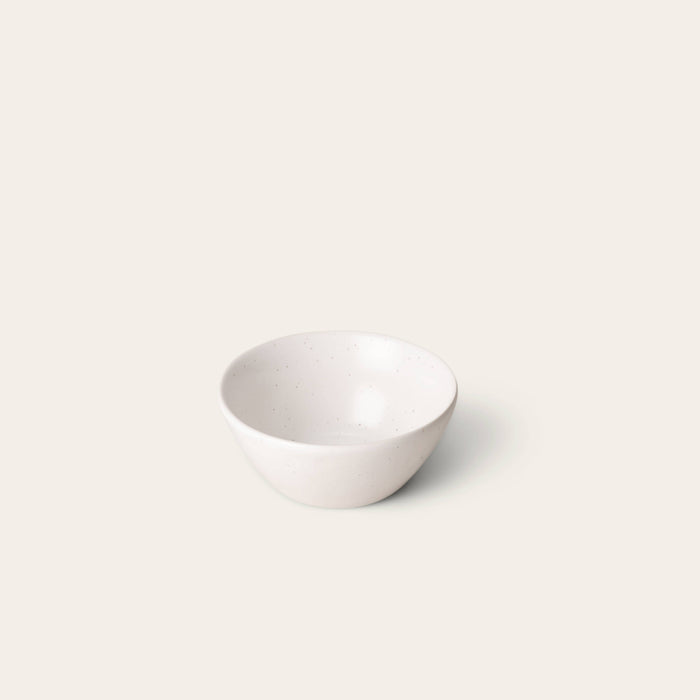Single Dessert Bowl: Speckled White
