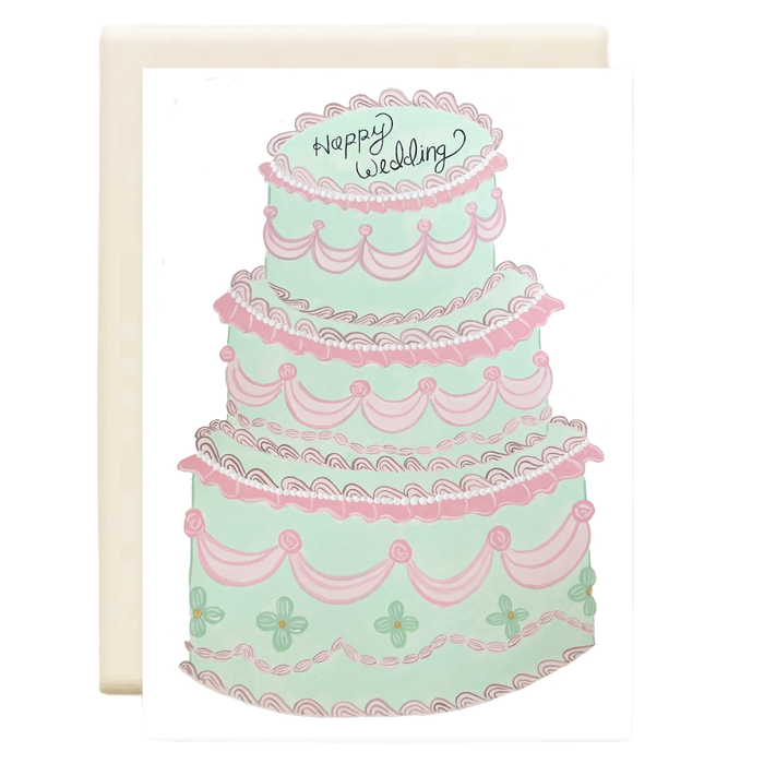 Happy Wedding Cake | Wedding Greeting Card