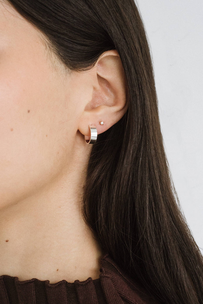 Merit Hoops: Sterling Silver