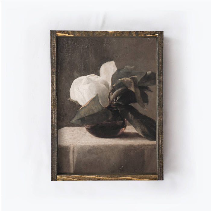 Magnolia Vintage Flower Wall Art