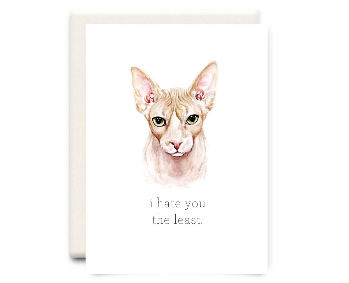 Hate You the Least | Friendship Greeting Card