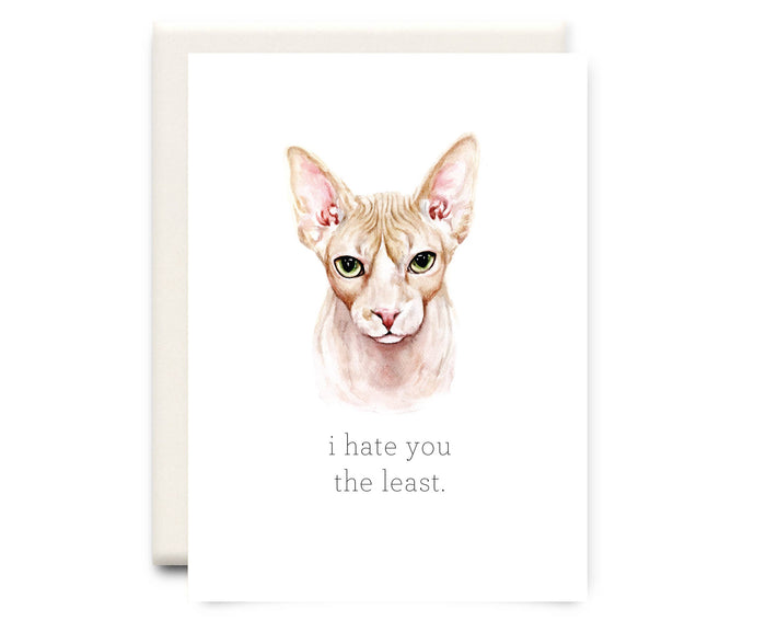 Hate You the Least | Friendship Greeting Card