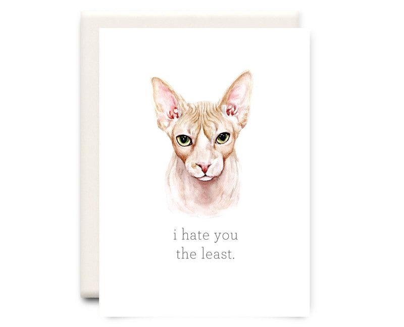 Hate You the Least | Friendship Greeting Card
