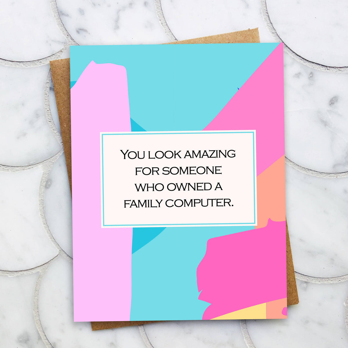 Family Computer Birthday Card