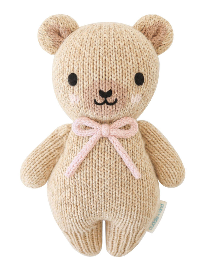 Baby honey bear (blush bow)