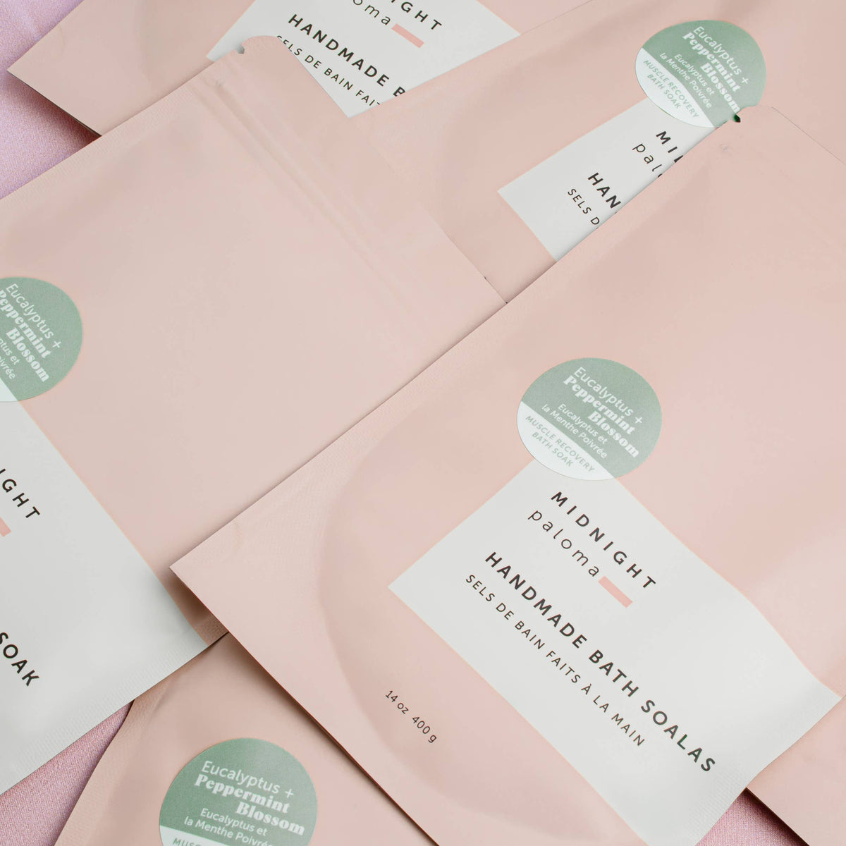 Eucalyptus + Peppermint Blossom Bath Soak: 14oz