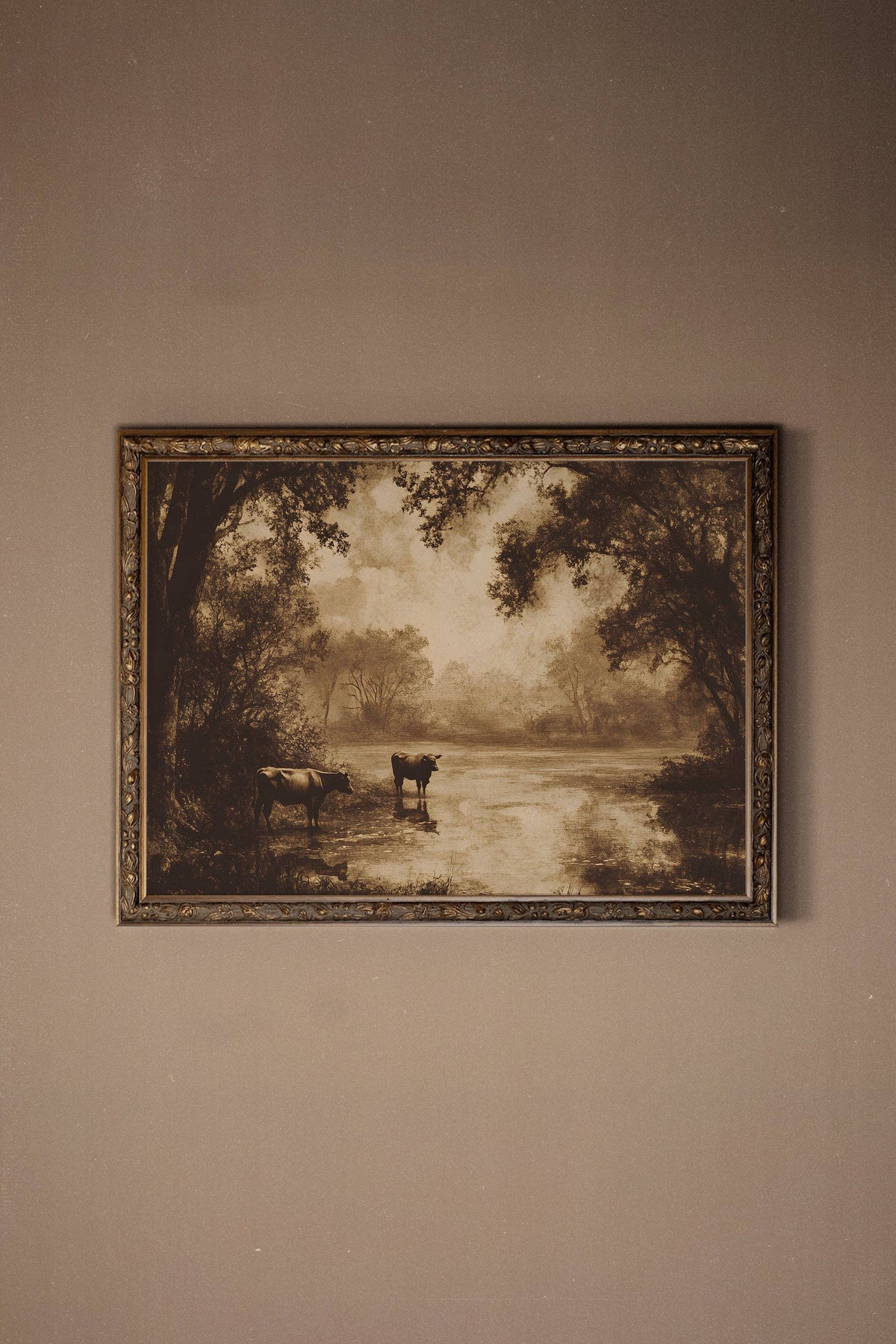 RIVIÈRE D'ANTAN: canvas  art print