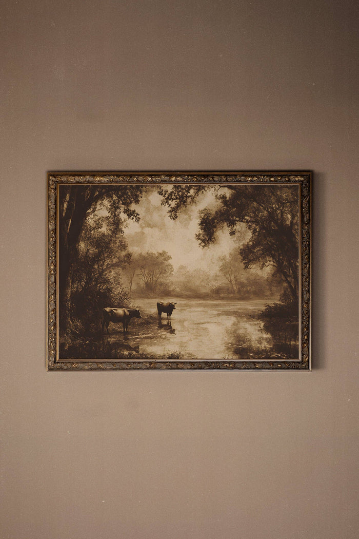 RIVIÈRE D'ANTAN: canvas  art print