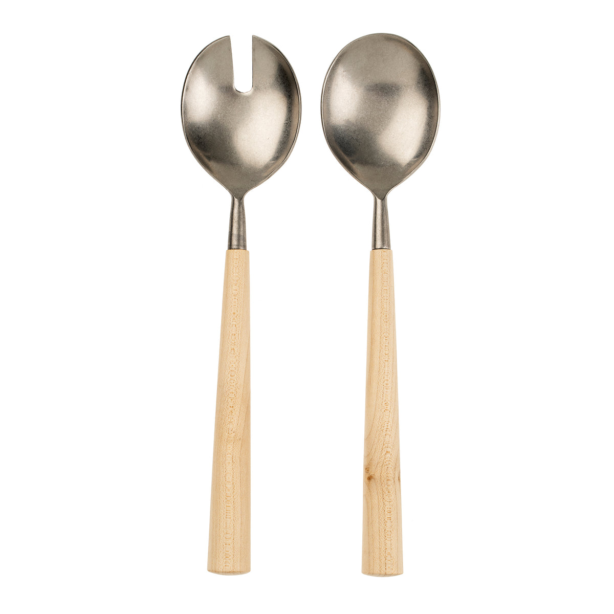 Maple Wood Salad Servers