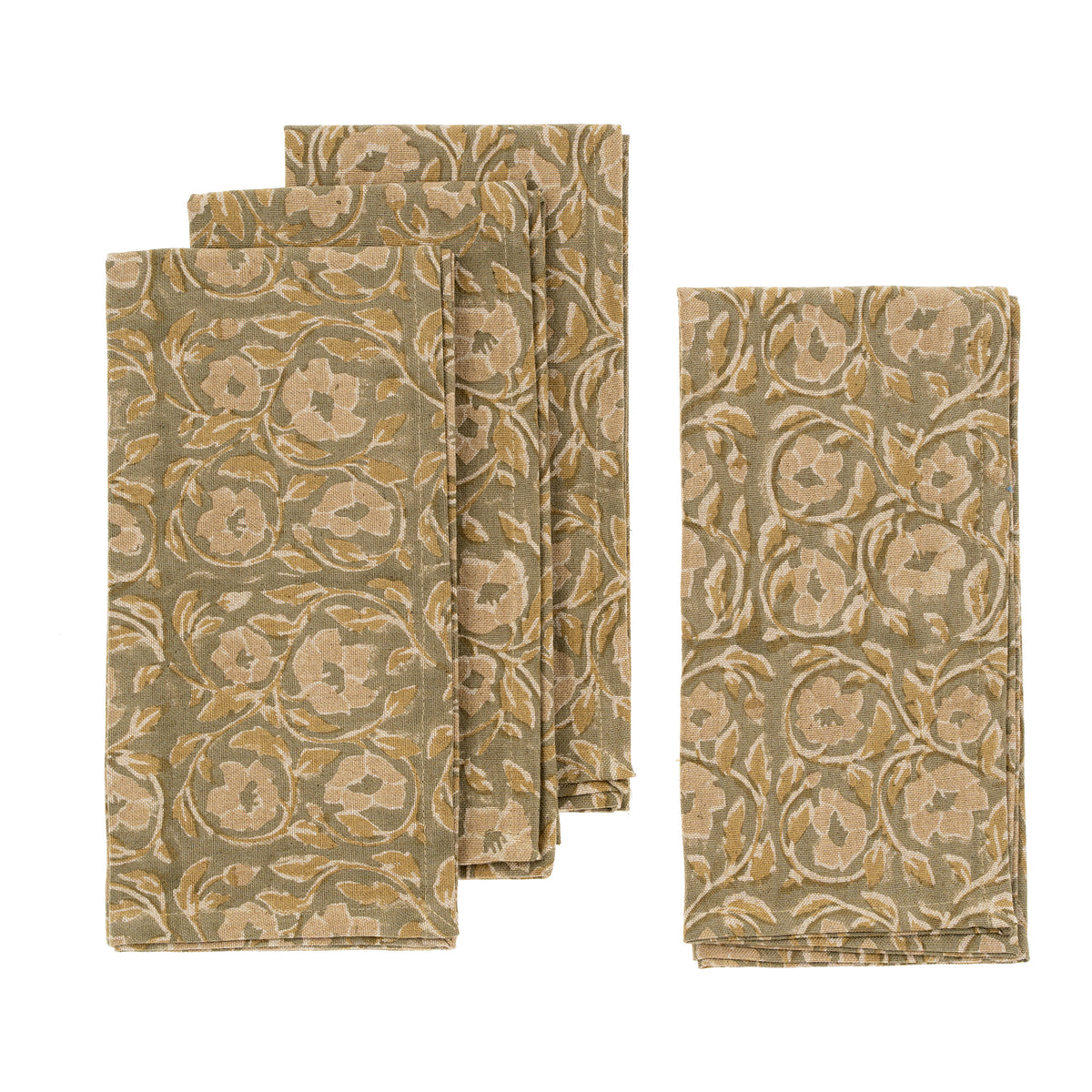 Lata Block Print Napkins - Set of 2