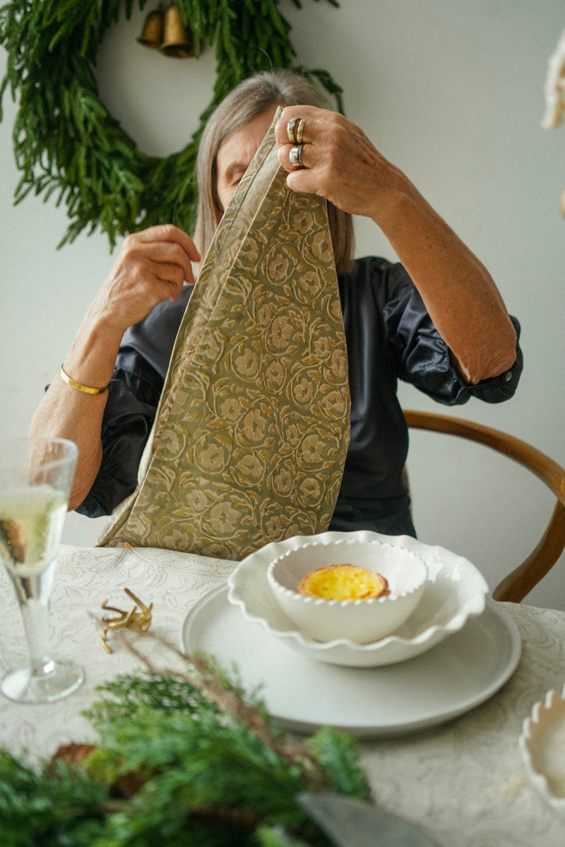 Lata Block Print Napkins - Set of 2