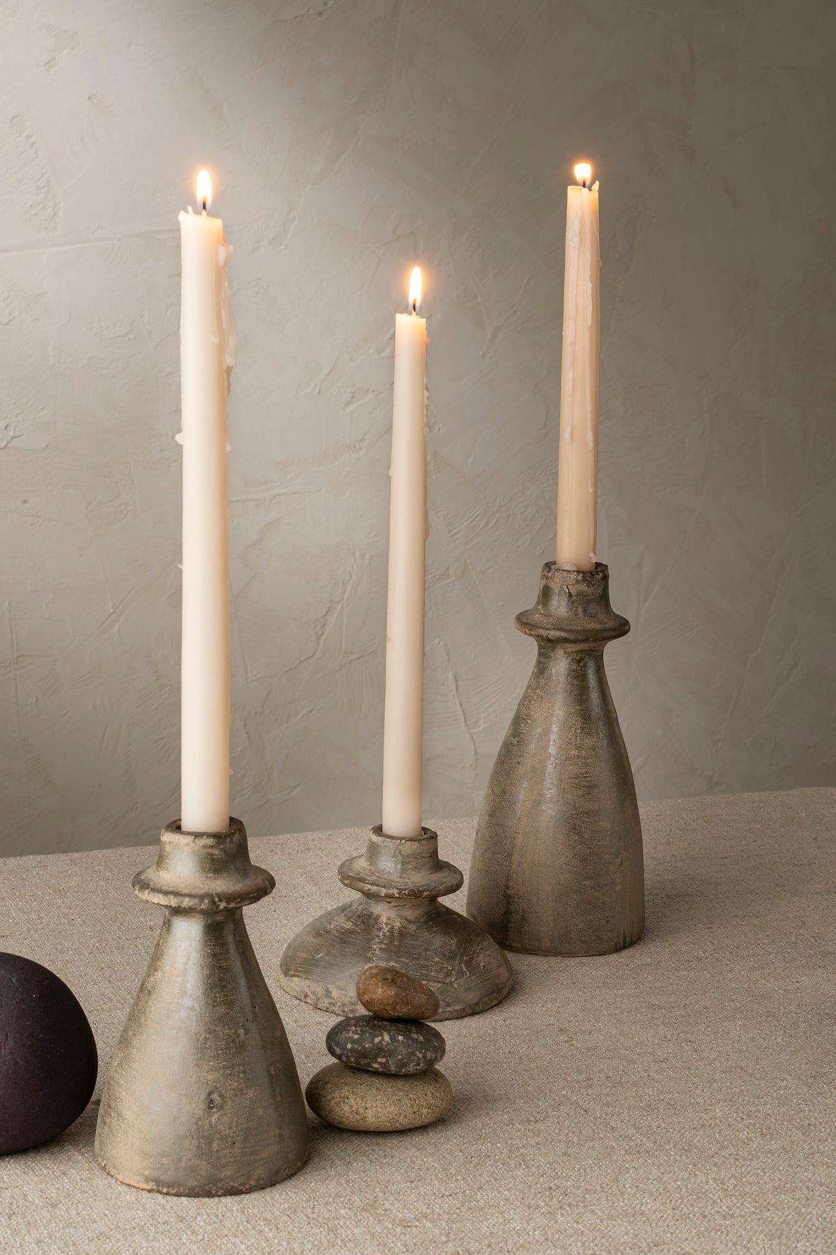 Arta Terracotta Candle Holder - Relic