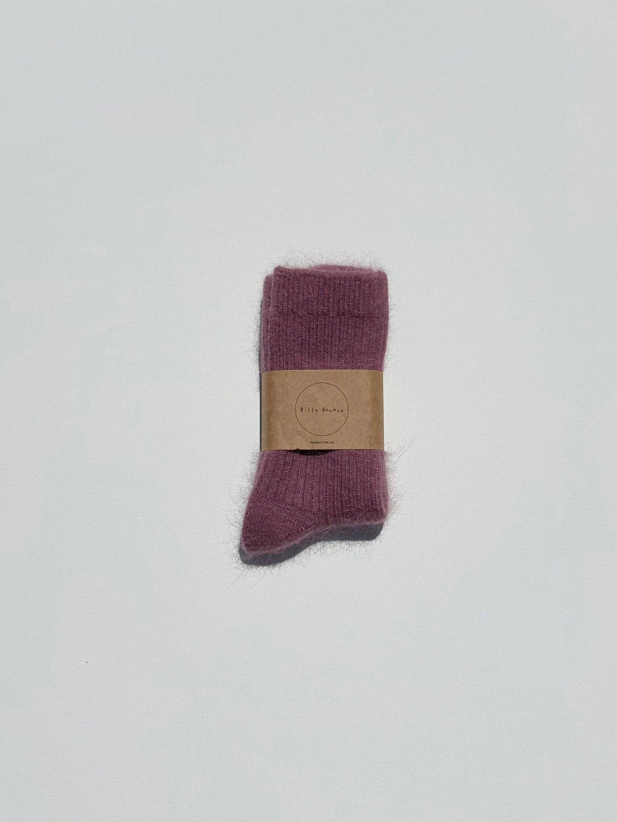 ANGORA WOOL SOCKS : Lavendar / Women’s 7.5 - 10.5, Men’s 7 - 11.5