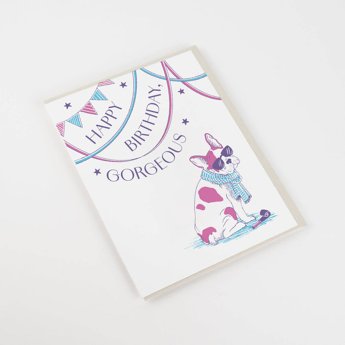 Card: Birthday Frenchie
