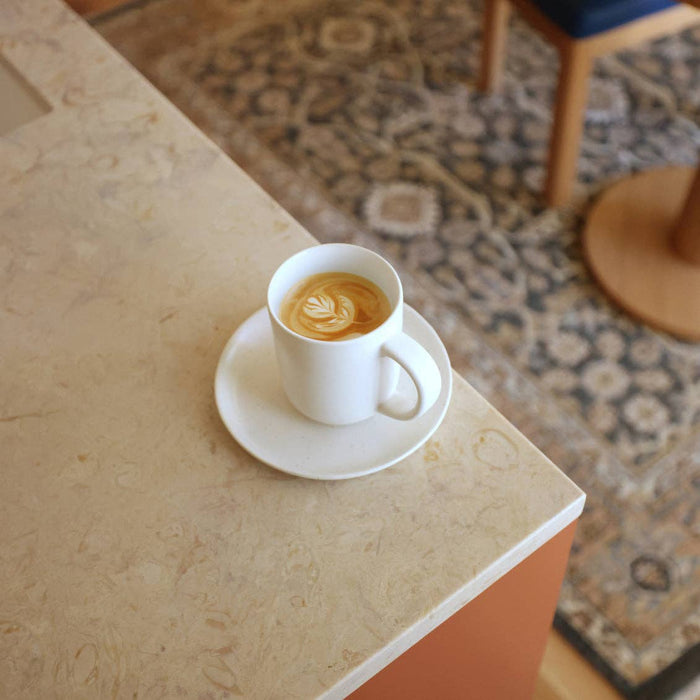 The Small Mugs: Speckled White - Set of 4