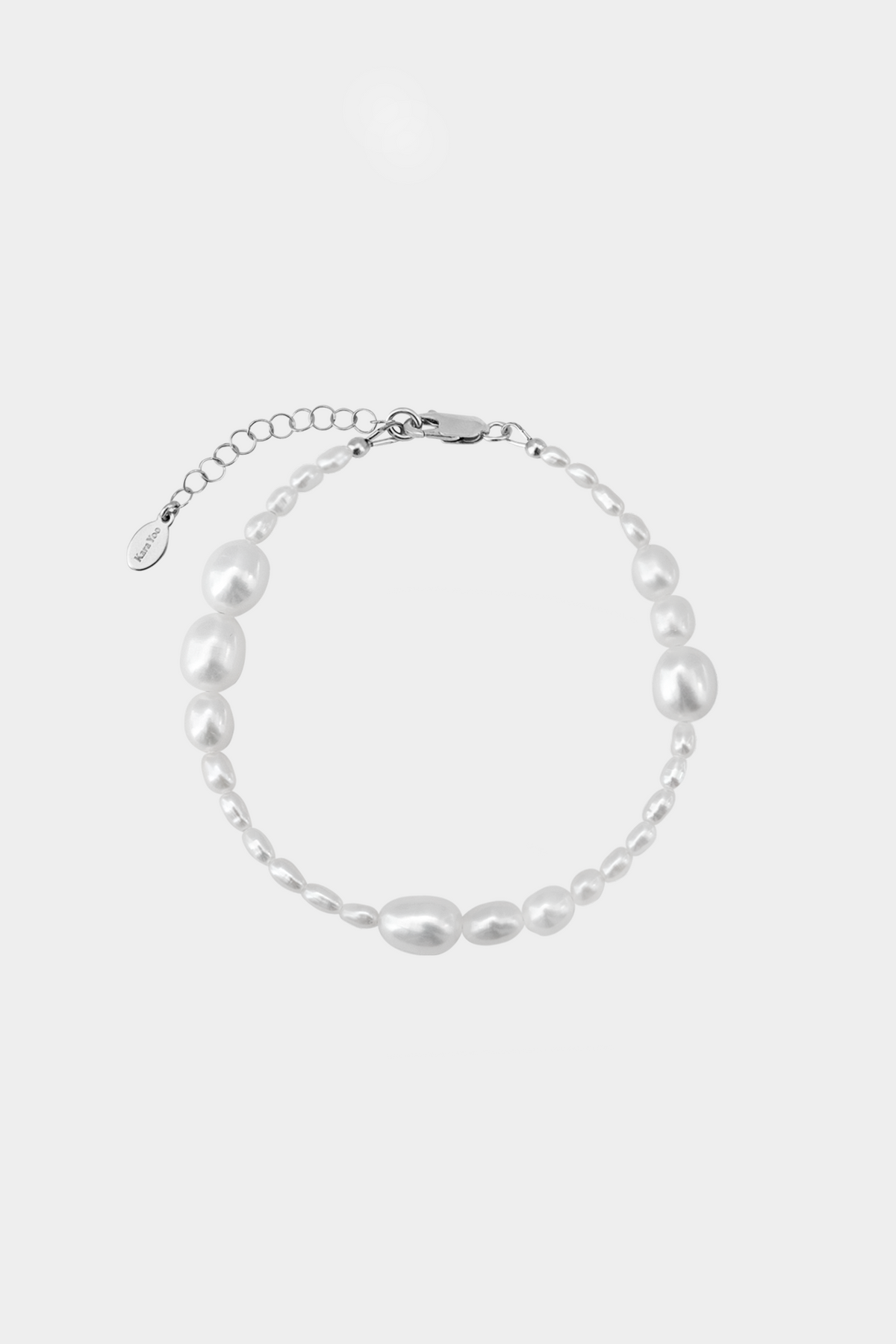 Avery Bracelet - Pearl: Sterling Silver