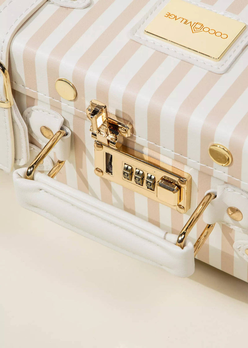 Vegan Leather Play Suitcase - Sable