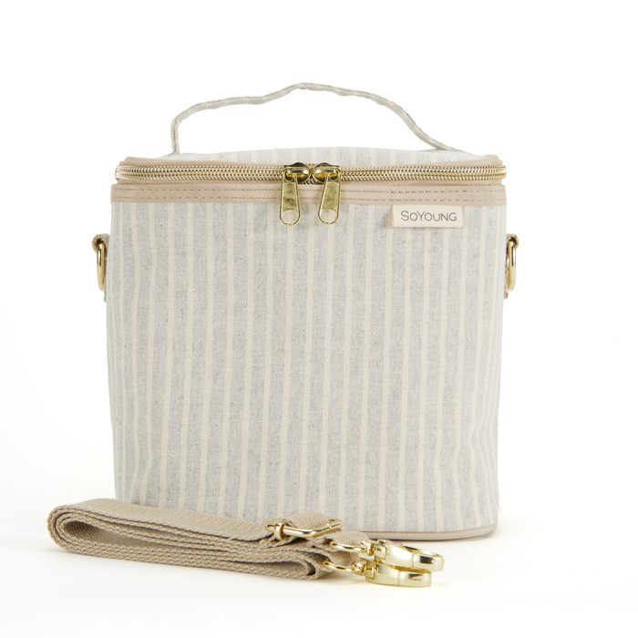 Sand & Stone Beach Stripe Petite Lunch Poche