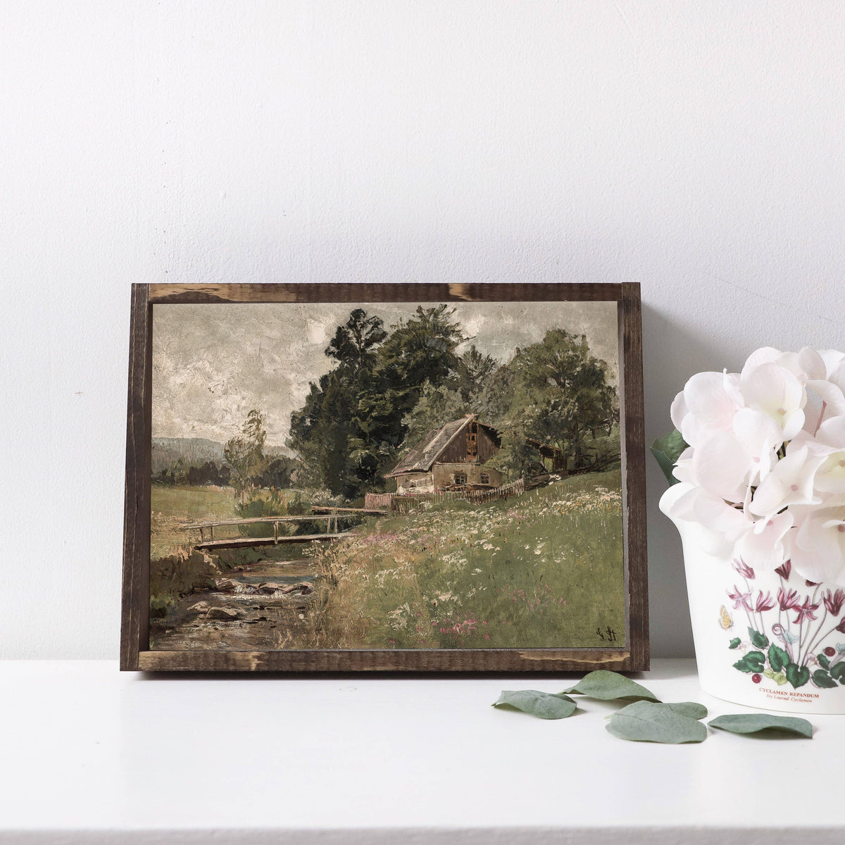 Vintage Style Framed Landscape Print
