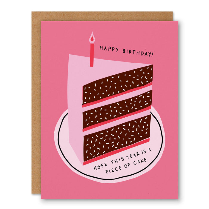 Piece of Cake - Birthday Greeting Card