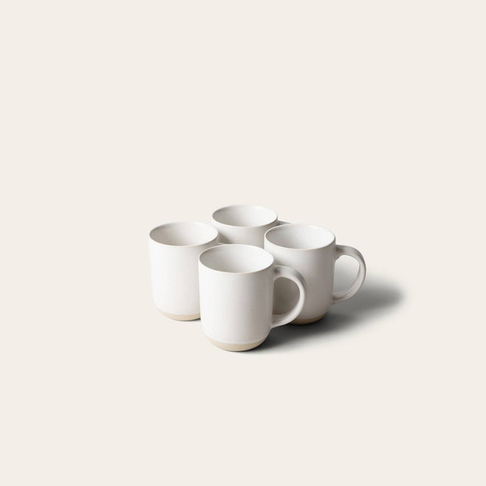 The Small Mugs: Speckled White - Set of 4