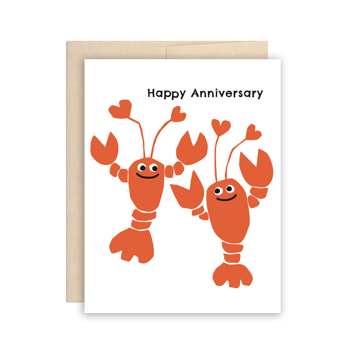 Cute Lobster Anniversary Greeting Card