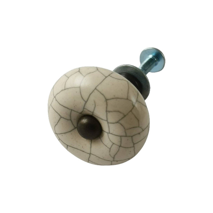Ceramic Round Crackle Knob