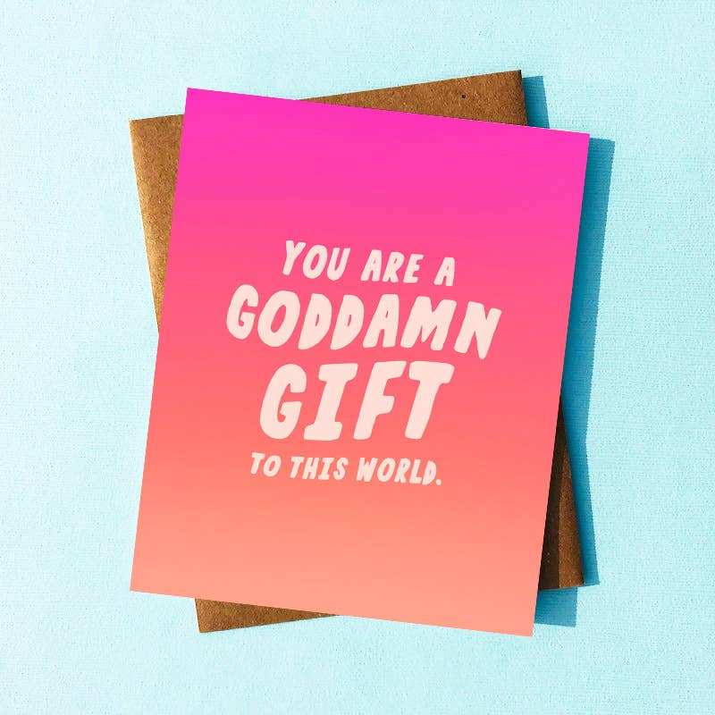 Ombre Funny Birthday Card