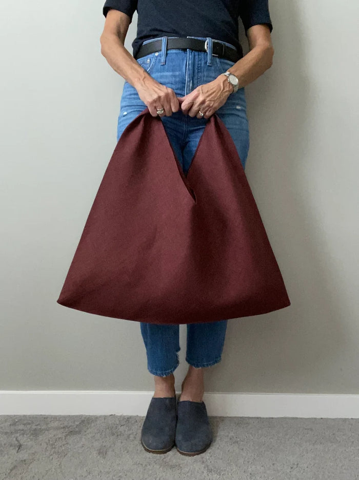 Origami Tote - Aubergine
