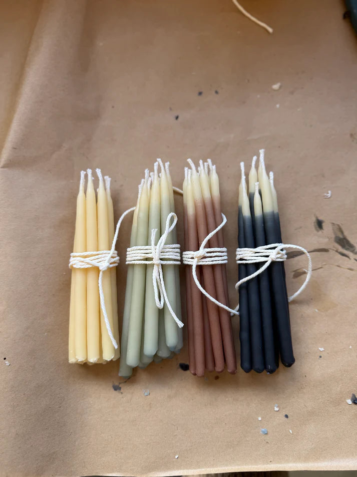 Midnight Beeswax Birthday Candles - set of 10