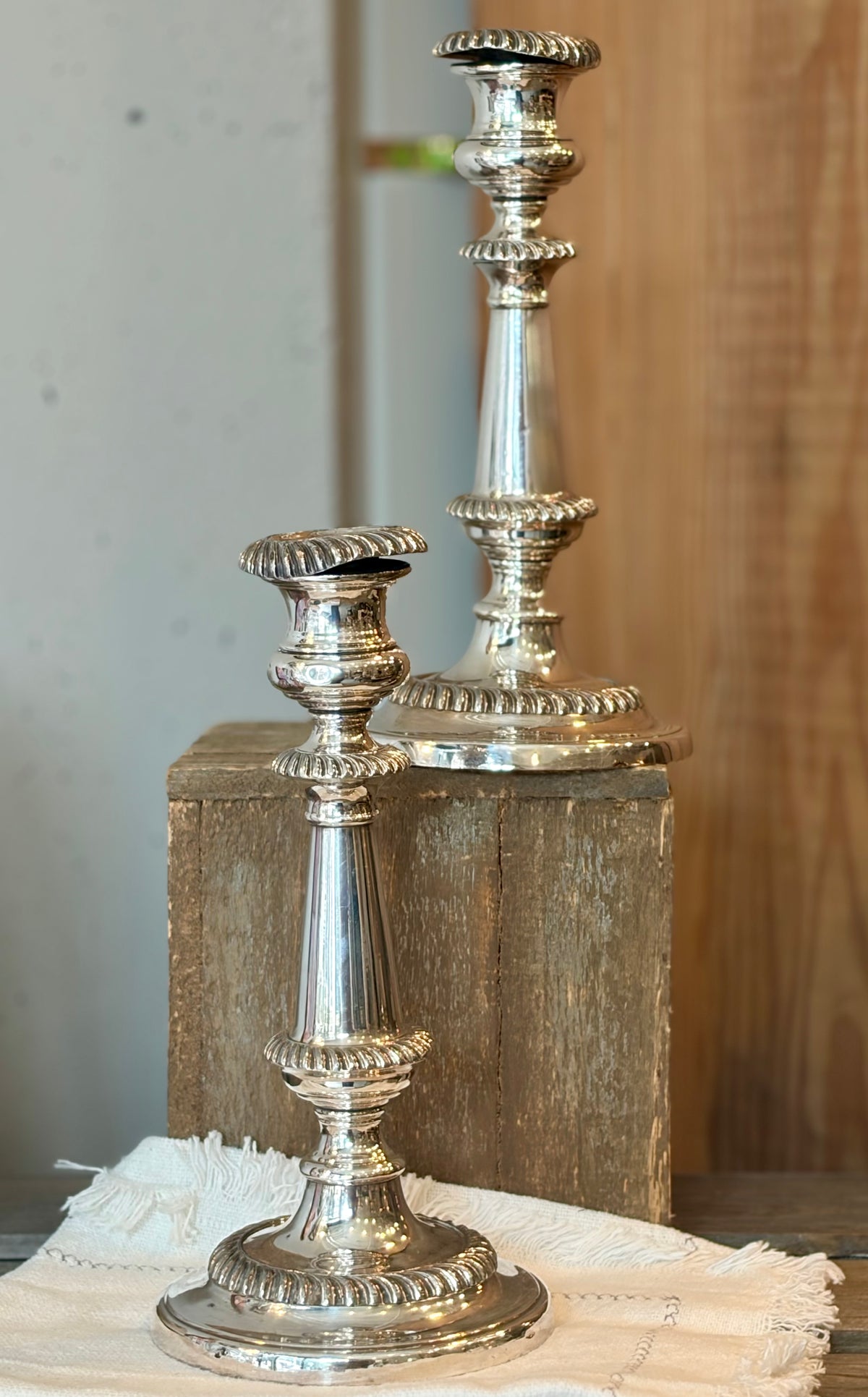 Heirloom Gadroon Candlestick - Set of 2